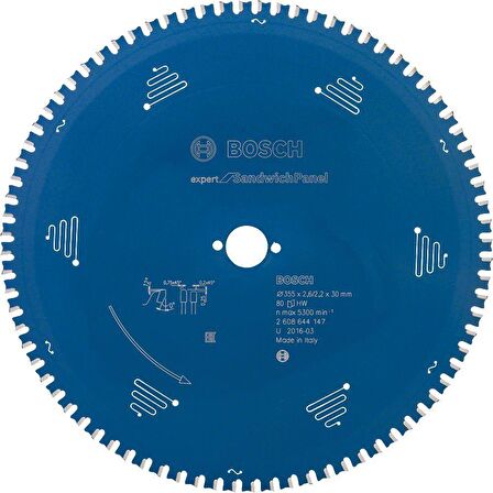 Bosch Sandviç Panel 355*30 mm 80 Diş Expert Daire Testere Bıçağı 2608644147